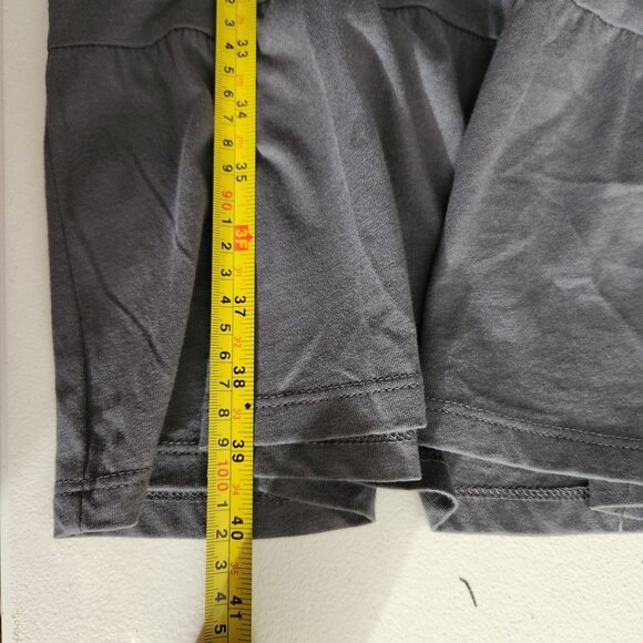 Womens Gray Tiered Midi Dress XXL Time And Tru Casual Relaxed Fit Short Sleeve - Picture 7 of 10